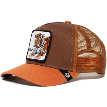 braune-trucker-kappe-fur-jungen-tiger-wild-tiger-von-goorin-bros