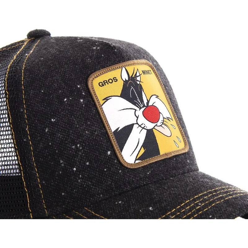 schwarze-trucker-kappe-silvester-loomin1-looney-tunes-von-capslab