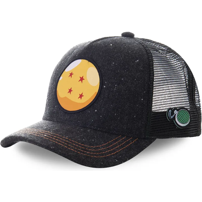 schwarze-trucker-kappe-dragon-ball-4-sterne-cri1-dragon-ball-von-capslab