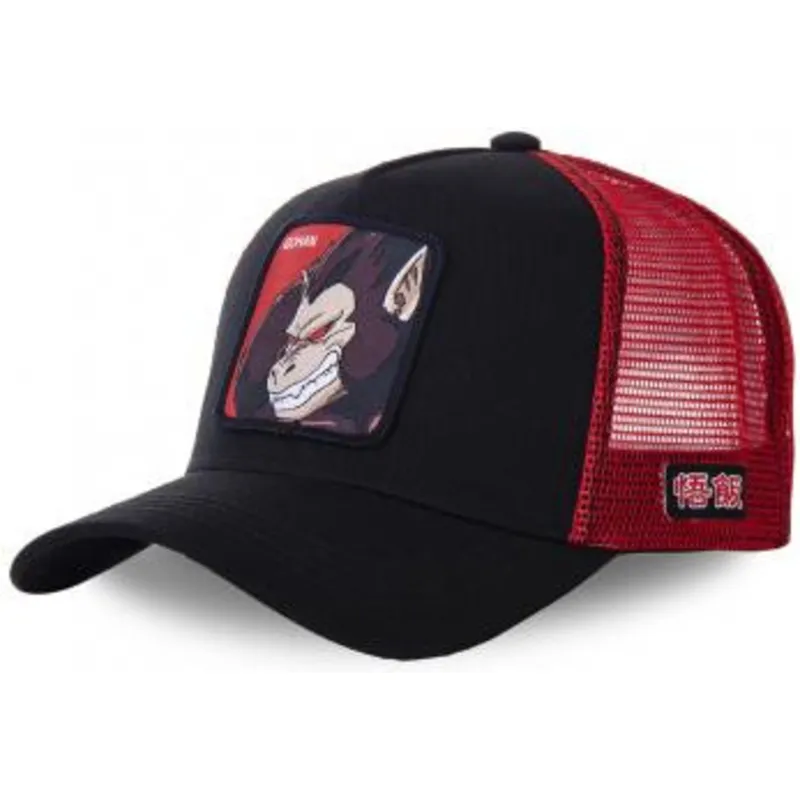 schwarze-und-rote-trucker-kappe-saiyan-great-ape-sai-dragon-ball-von-capslab
