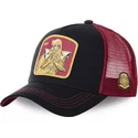 capslab-virgo-vir-saint-seiya-knights-of-the-zodiac-black-and-red-trucker-hat
