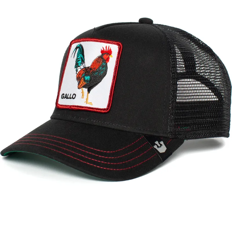 schwarze-trucker-kappe-grosser-hahn-gallo-von-goorin-bros