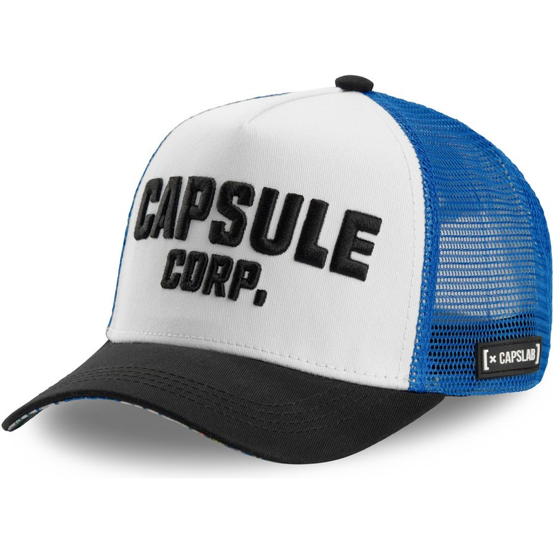capslab-capsule-corporation-cor-dragon-ball-white-blue-and-black-trucker-hat