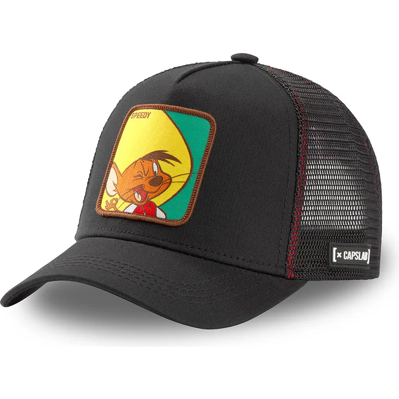 mutzen-gebogen-schwarz-snapback-speedy-gonzales-looney-tunes-von-capslab mutzen-gebogen-schwarz-snapback-speedy-gonzales-looney-tunes-von-capslab