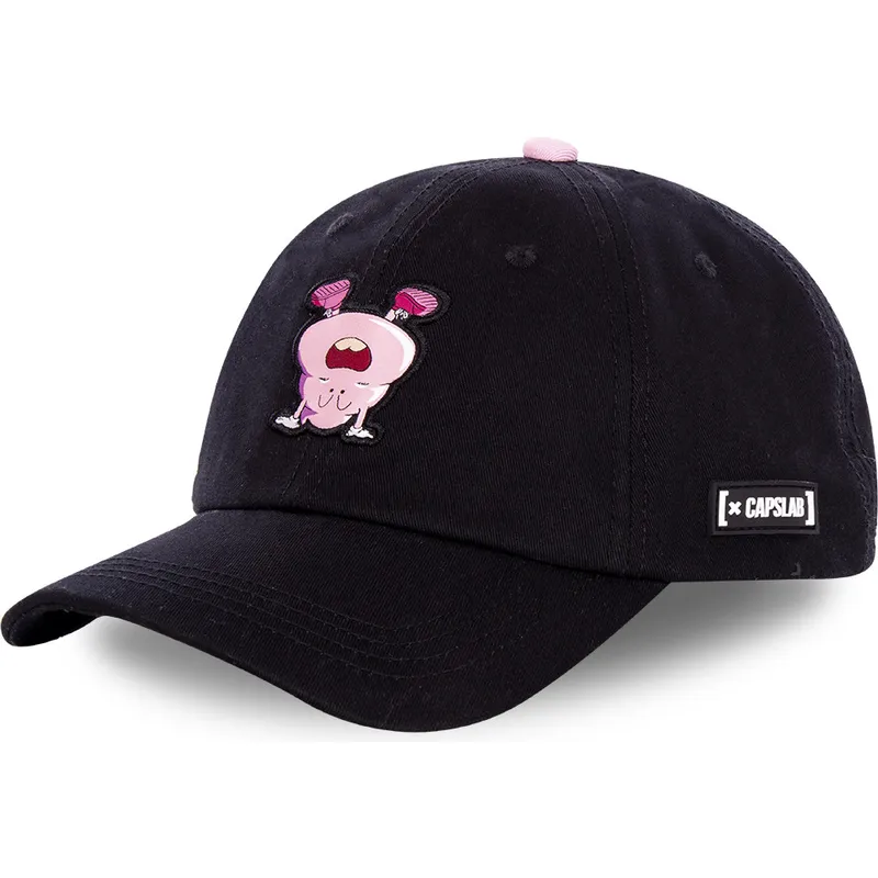mutzen-gebogen-schwarz-snapback-kacke-dr-slump-von-capslab mutzen-gebogen-schwarz-snapback-kacke-dr-slump-von-capslab