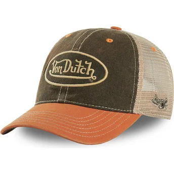 Cappellino trucker verde e arancione MAC3 di Von Dutch