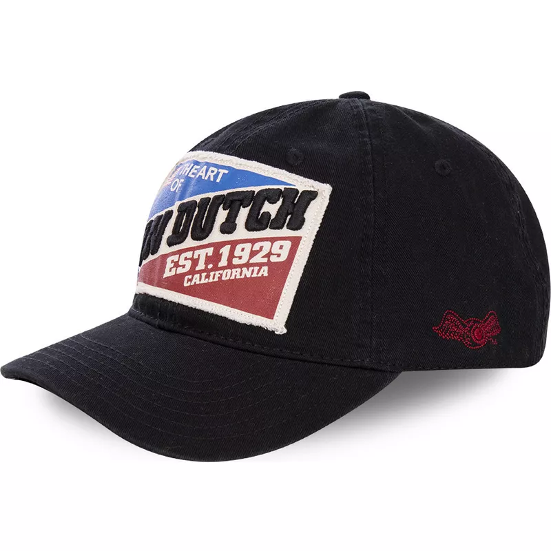 von-dutch-curved-brim-heart-of-california-patriot-black-adjustable-cap