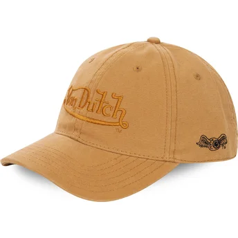 Casquette courbée jaune ajustable WHEAT Von Dutch