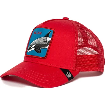 rote-trucker-kappe-orca-killer-whale-von-goorin-bros