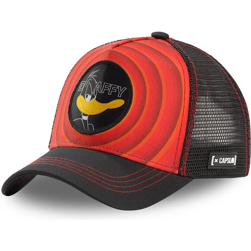 mutzen-gebogen-rot-snapback-duffy-duck-looney-tunes-von-capslab mutzen-gebogen-rot-snapback-duffy-duck-looney-tunes-von-capslab