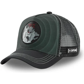 schwarze-trucker-cap-tasmanischer-teufel-bullseye-color-rings-loo-taz2-looney-tunes-von-capslab