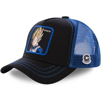 mutzen-gebogen-schwarz-snapback-fur-kinder-vegeta-dragon-ball-von-capslab