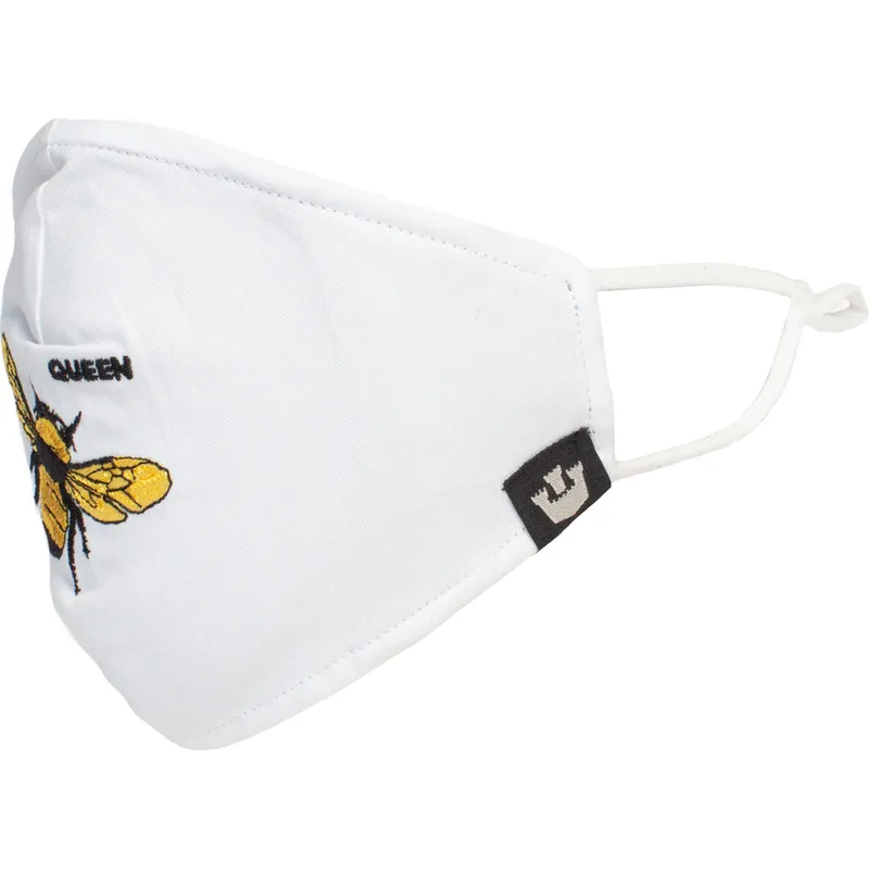 masken-und-schutz-weiss-der-mascarilla-reutilizable-blanca-abeja-buzzy-bee-the-farm-von-goorin-bros masken-und-schutz-weiss-der-mascarilla-reutilizable-blanca-abeja-buzzy-bee-the-farm-von-goorin-bros