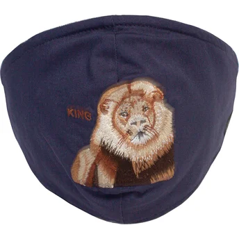 masken-und-schutz-marineblau-der-mascarilla-reutilizable-azul-marino-leon-mane-cat-the-farm-von-goorin-bros