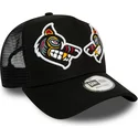 schwarze-trucker-kappe-wolf-tattoo-pack-a-frame-von-new-era