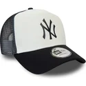 trucker-cap-weiss-und-marineblau-team-colour-block-a-frame-von-new-york-yankees-mlb-von-new-era