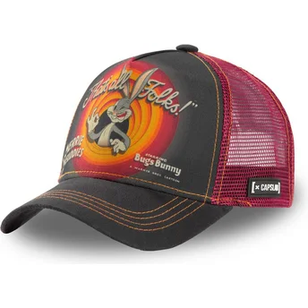 Gorra trucker grå och röd Bugs Bunny RIN1 Looney Tunes från Capslab