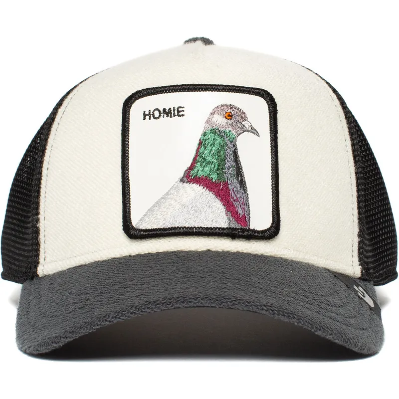 weisse-graue-und-schwarze-trucker-kappe-paloma-homie-pigeon-von-goorin-bros