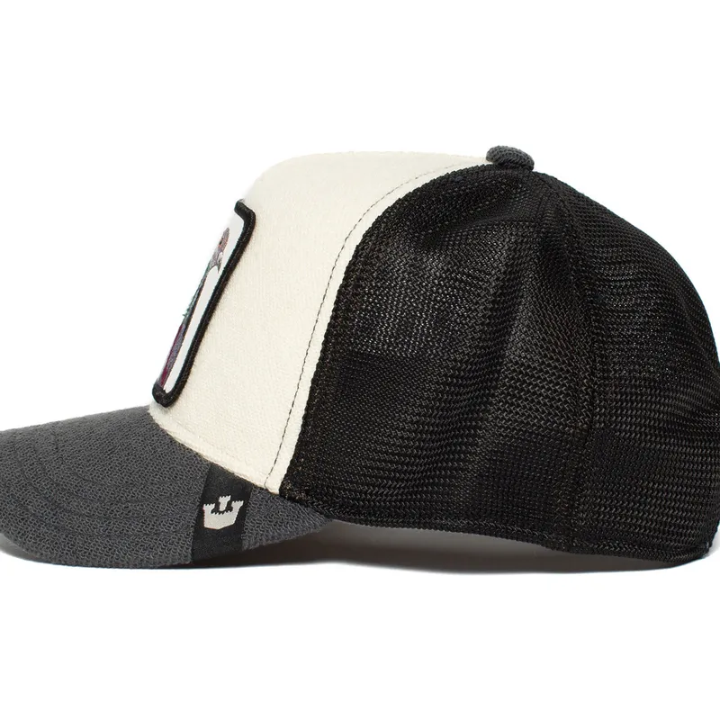 weisse-graue-und-schwarze-trucker-kappe-paloma-homie-pigeon-von-goorin-bros