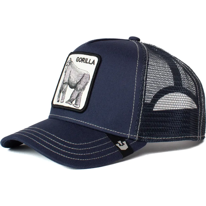 marineblaue-trucker-kappe-gorilla-king-of-the-jungle-von-goorin-bros