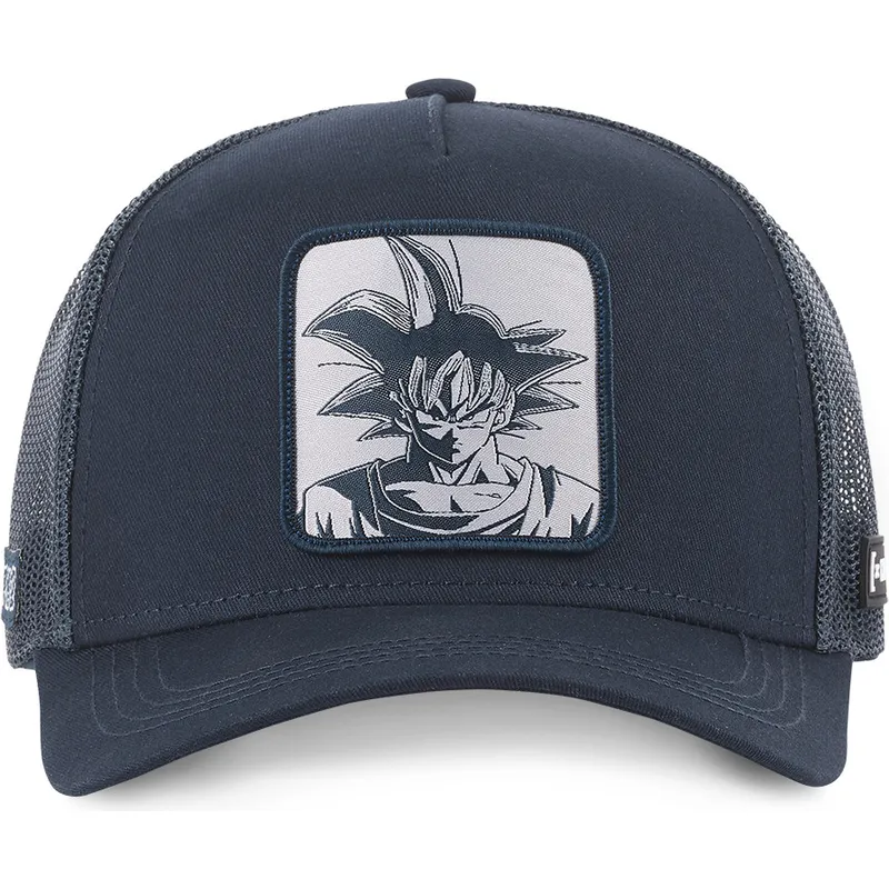 mutzen-gebogen-marineblau-snapback-son-goku-dragon-ball-von-capslab mutzen-gebogen-marineblau-snapback-son-goku-dragon-ball-von-capslab