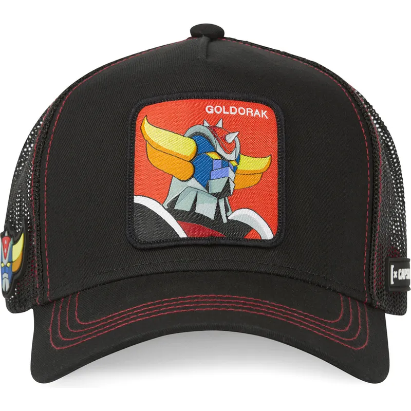 mutzen-gebogen-schwarz-snapback-robot-grendizer-robot-grendizer-von-capslab mutzen-gebogen-schwarz-snapback-robot-grendizer-robot-grendizer-von-capslab