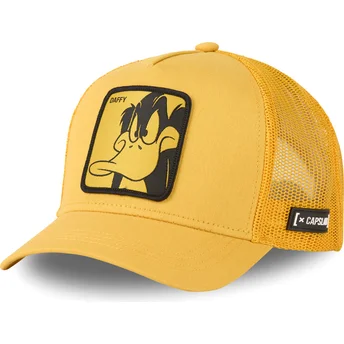 gelbe-trucker-kappe-daffy-duck-loo-duf1-looney-tunes-von-capslab