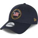 casquette-courbee-bleue-marine-ajustable-9forty-usa-flag-new-era