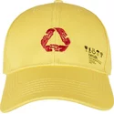 casquette-courbee-jaune-ajustable-iconic-peace-cayler-sons