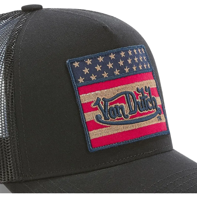 schwarze-trucker-kappe-flag-nr-von-von-dutch
