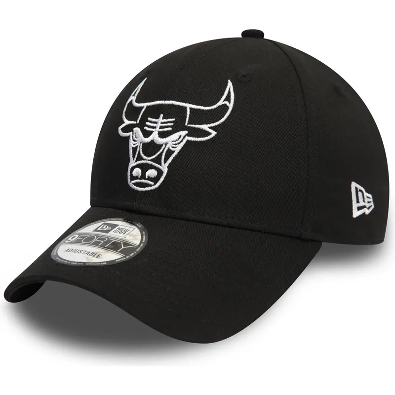 cappellino-curvo-nero-regolabile-con-logo-bianco-9forty-league-essential-di-chicago-bulls-nba-di-new-era
