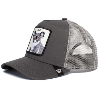 Gorra trucker gris koala Free Hug The Farm od Goorin Bros.