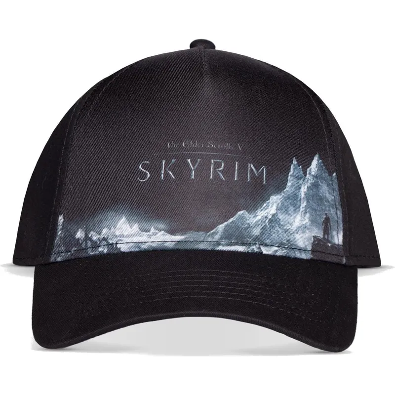 schwarze-gebogene-snapback-kappe-the-elder-scrolls-v-skyrim-von-difuzed