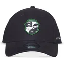 schwarze-snapback-kappe-mit-gebogenem-schirm-fur-kinder-slytherin-emblem-harry-potter-von-difuzed