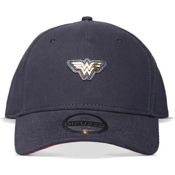 Gorra curva azul marino snapback Wonder Woman Logo DC Comics de Difuzed