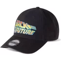 difuzed-curved-brim-back-to-the-future-black-adjustable-cap