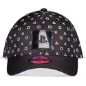casquette-courbee-noire-ajustable-playstation-controller-buttons-sony-difuzed