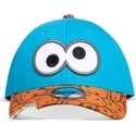 mutzen-gebogen-blau-snapback-marron-monstruo-der-las-galletas-barrio-sesamo-von-difuzed