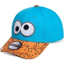 mutzen-gebogen-blau-snapback-marron-monstruo-der-las-galletas-barrio-sesamo-von-difuzed