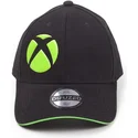 casquette-courbee-noire-ajustable-xbox-symbol-microsoft-difuzed
