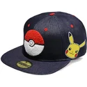 blaue-jeans-flatcap-snapback-poke-ball-pikachu-pokemon-von-difuzed