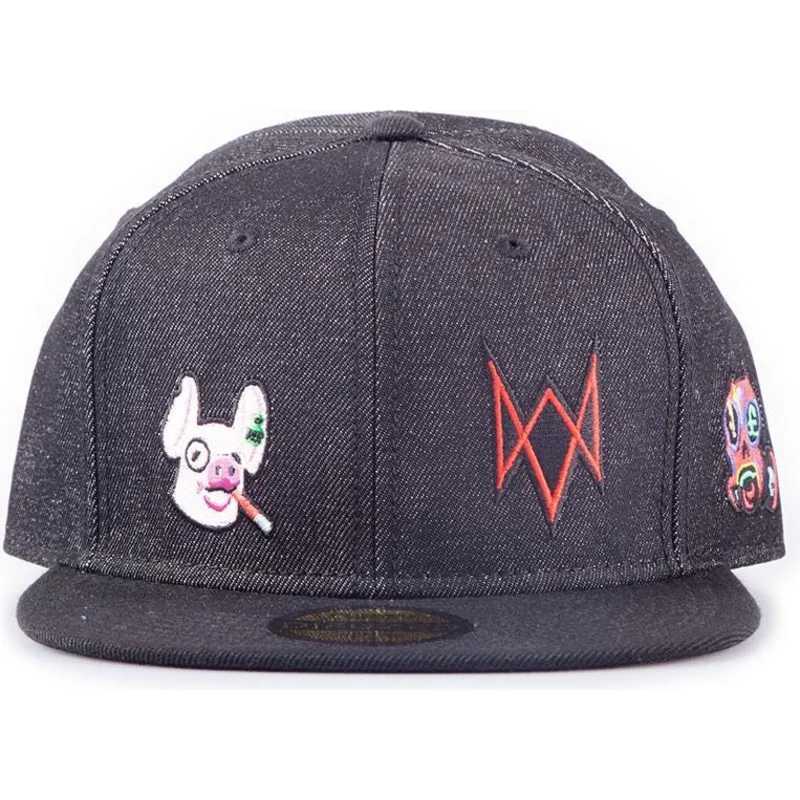 mutzen-flach-schwarz-snapback-von-difuzed mutzen-flach-schwarz-snapback-von-difuzed