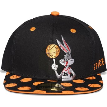 Casquette plate noire snapback Bugs Bunny Space Jam Looney Tunes Difuzed
