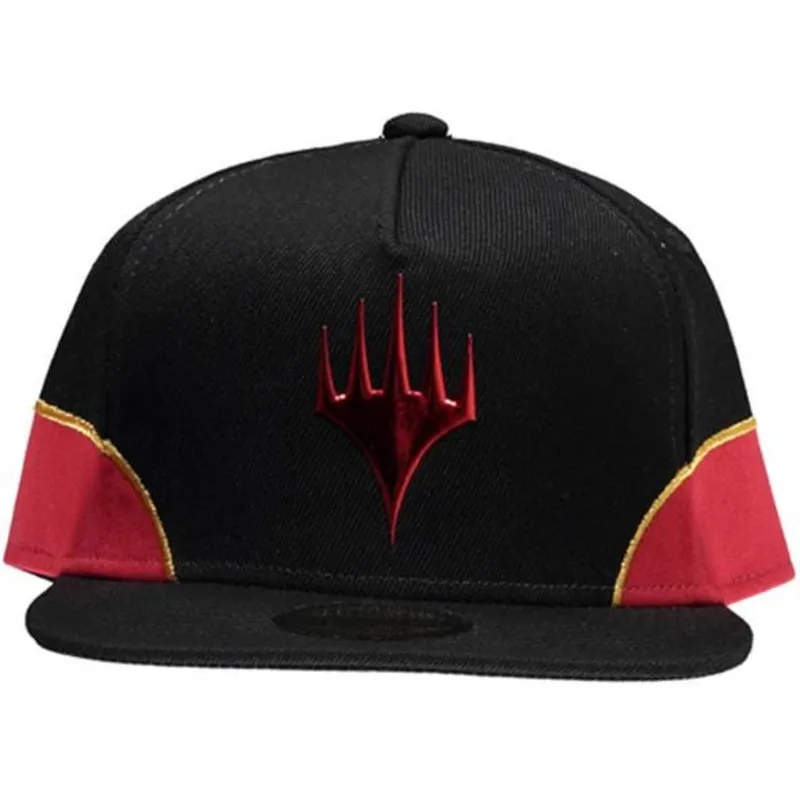 schwarze-und-rote-snapback-flatcap-chandra-magic-the-gathering-von-difuzed