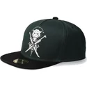 difuzed-flat-brim-guenhwyvar-drizzt-dungeons-and-dragons-green-and-black-snapback-cap