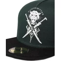 difuzed-flat-brim-guenhwyvar-drizzt-dungeons-and-dragons-green-and-black-snapback-cap