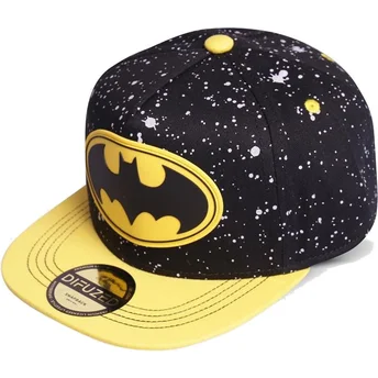casquette-plate-noire-et-jaune-snapback-pour-enfant-batman-dc-comics-difuzed