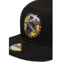 schwarze-flache-snapback-kappe-t-rex-dinosaurier-jurassic-park-von-difuzed
