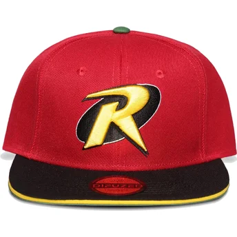 rod-och-svart-snapbackkeps-robin-dc-comics-fran-difuzed