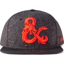 difuzed-flat-brim-ampersand-dungeons-and-dragons-black-snapback-cap